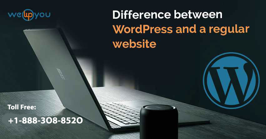 Difference between WordPress and a regular website - wewpyou
