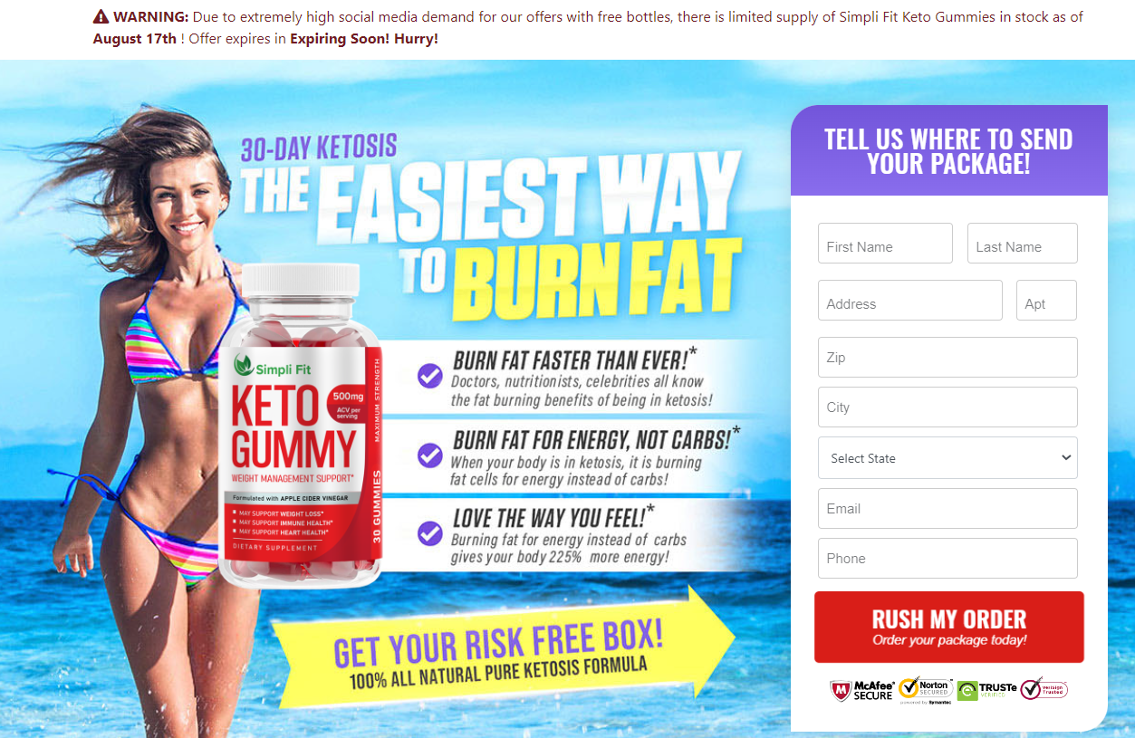 Simpli Fit Keto Gummies Reviews Risk Free Trial or Just Hype? Do Not Buy Until Read! - Top News Base