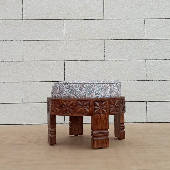 Buy Rajsee Footstool Cream Online in India | The Home Dekor