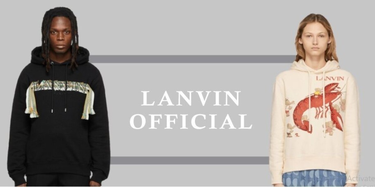 Lanvin Contrasting Trim Detail Zip Up hoodie