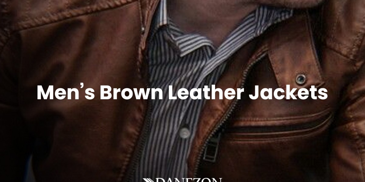 BROWN LEATHER JACKETS BY DANEZON HAVE  TRANSFORMED ELEGANCE: