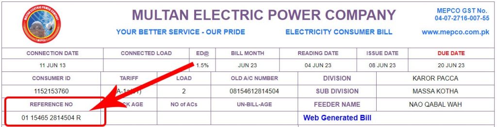 MEPCO Bill Check Online Latest 2023 - Wordblowup.com