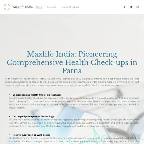 Health Check-up | maxlifeindia.website3.me