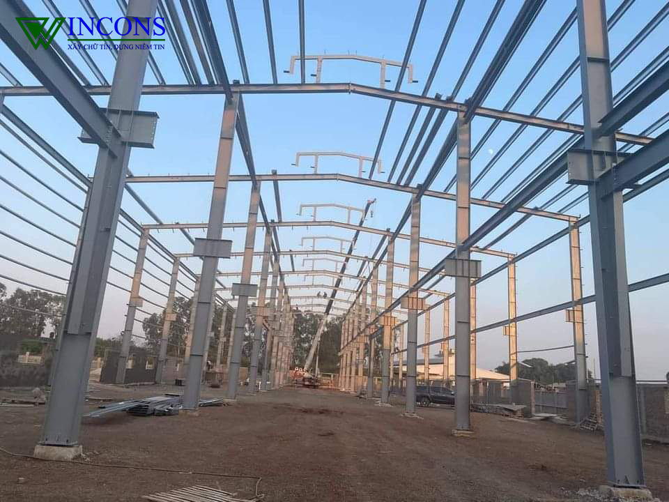 Báo giá thi công xây dựng nhà xưởng trọn gói 1.2 tr đồng/m2.