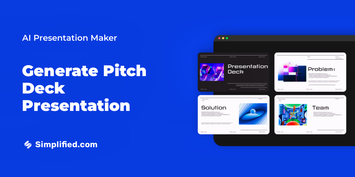 Use AI to Generate Free Presentation on Pitch Deck