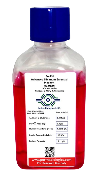 Advanced Minimum Essential Media (A-MEM) in HBSS | Cell culture suited HBSS - PurMa Biologics