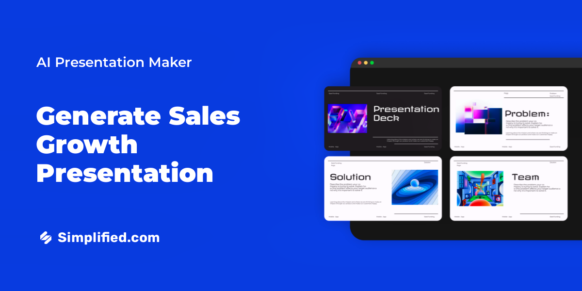 Use AI to Generate Free Presentation on Sales Growth