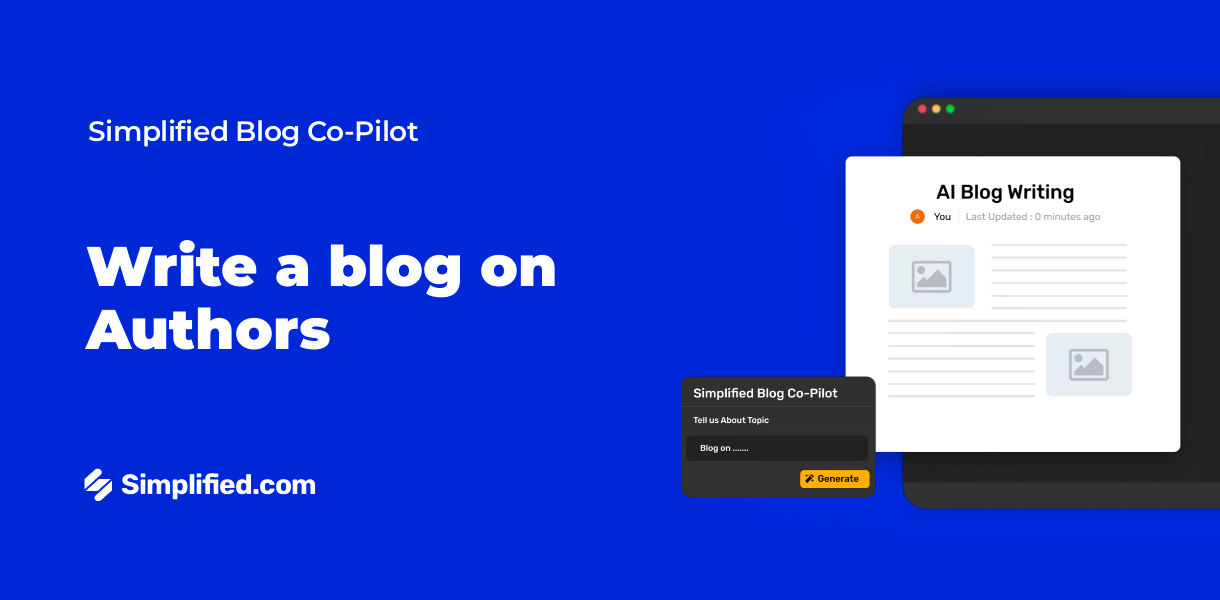 Write Authors Blogs with AI Blog Writer