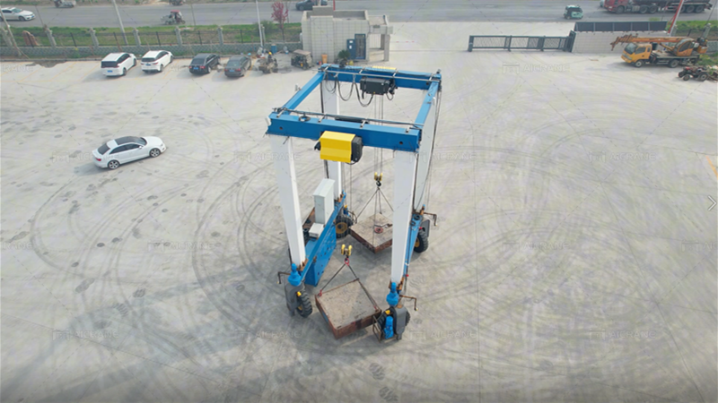 32 Ton Rubber Tyred Gantry Crane for Spain - Aicrane Machine