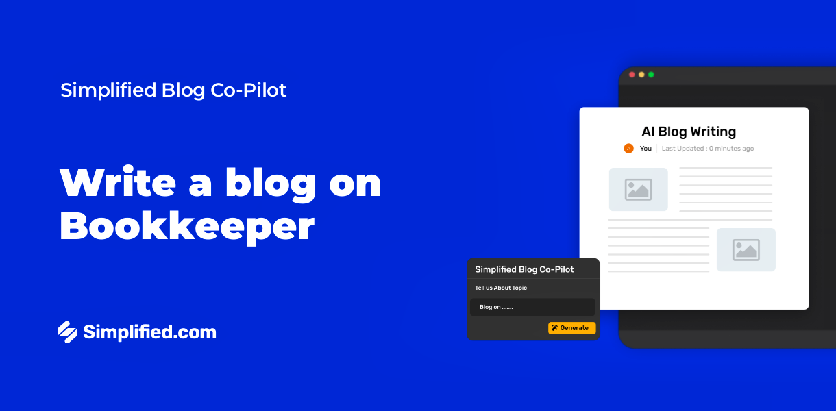Write Bookkeeper Blogs with AI Blog Writer