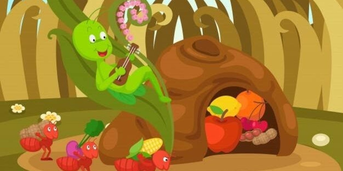 Whispers of Night: The Ant and The Grasshopper's Bedtime Saga