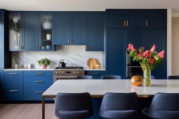 Navy Blue Kitchen Cabinets: Tips for Pairing with Countertops