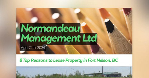 Normandeau Management Ltd | Smore Newsletters