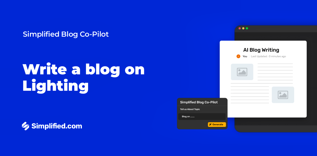 Write Lighting Blogs with AI Blog Writer