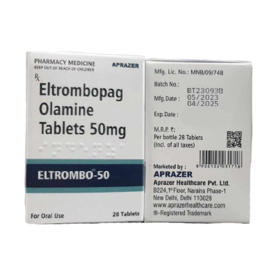 Eltrombo 50 mg (Eltrombopag Olamine) Best Uses, Latest Price