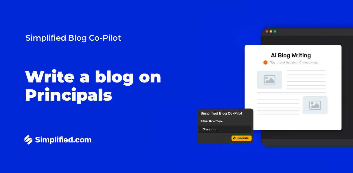 Write Principals Blogs with AI Blog Writer