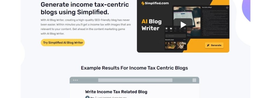 Income Tax Ai Blog Writer Cover Image
