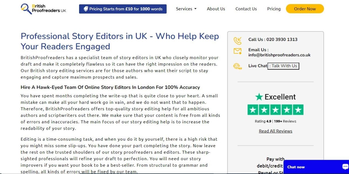 Story Editing Help In UK