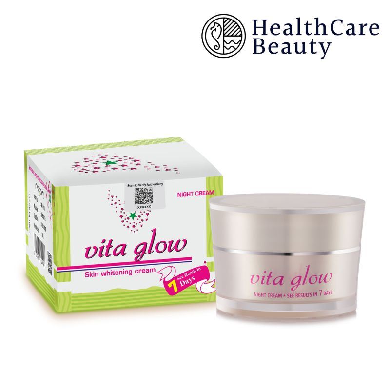 Buy Original Vita Glow Glutathione Skin Whitening Night Cream