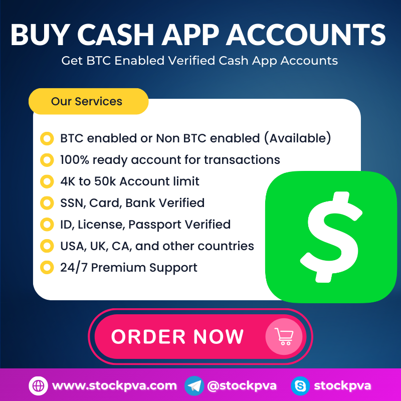 **** Cash App Accounts - 100% Safe & BTC Enable