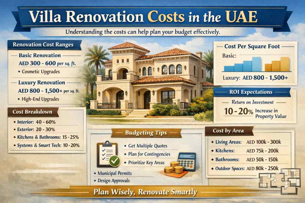 Villa Renovation Cost in UAE | Complete 2026 Guide
