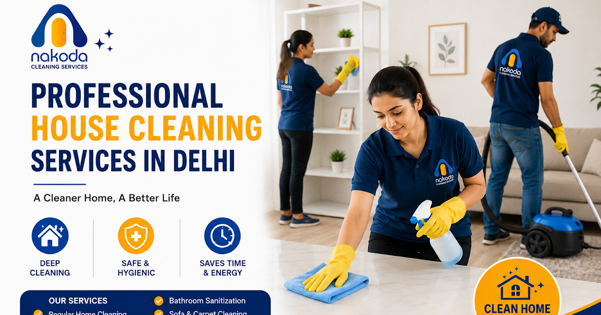 Professional House Cleaning Services in Delhi for a Cleaner and Healthier Home