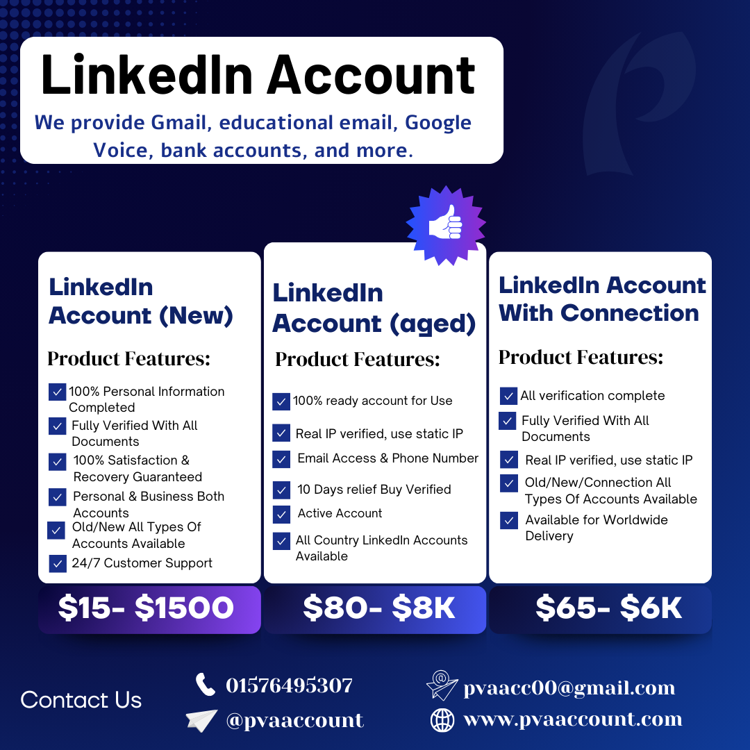 **** LinkedIn Account | 100 % Verified & Secure
