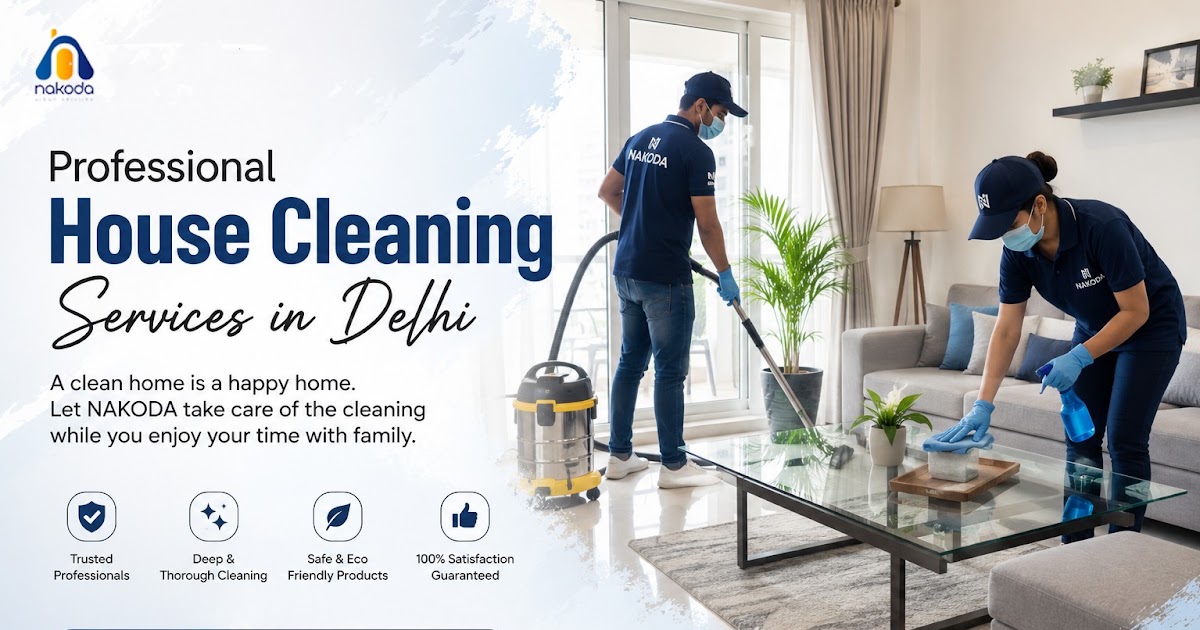 House Cleaning Services in Delhi – Keep Your Home Fresh, Healthy, and Spotless with NAKODA