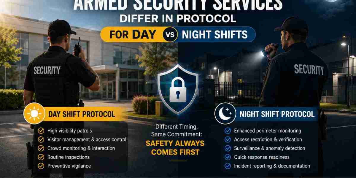 How Armed Security Services Differ in Protocol for Day vs Night Shifts