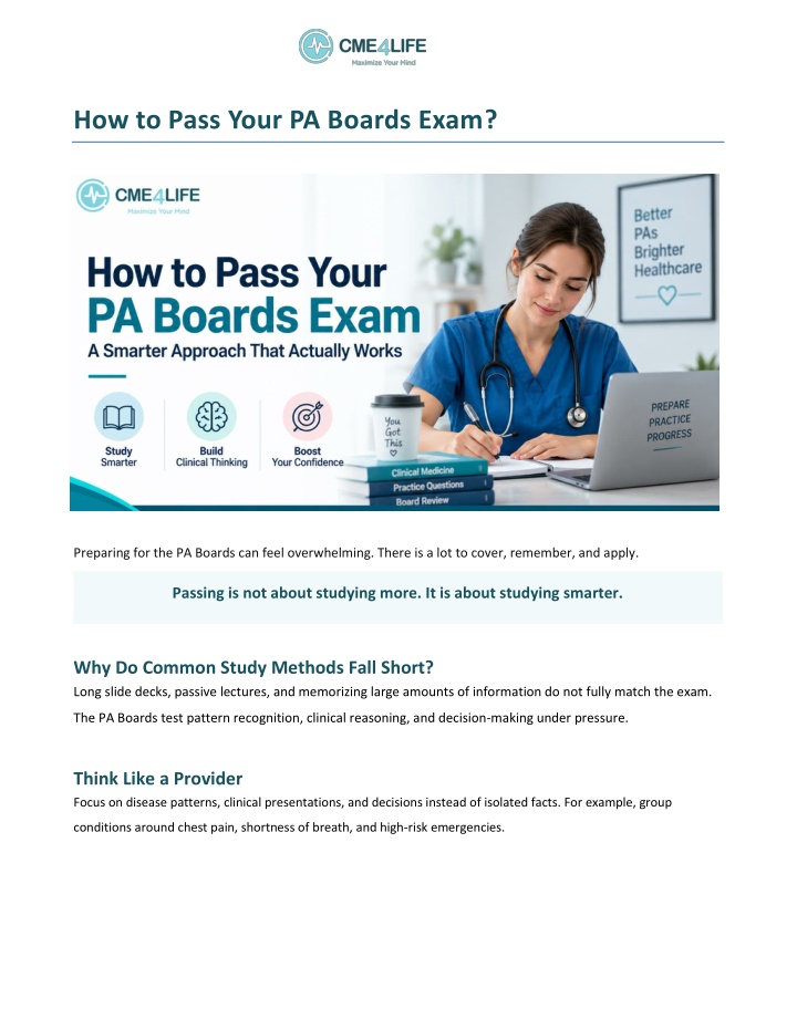 PPT - How to Pass Your PA Boards Exam PowerPoint Presentation, free download - ID:14916547